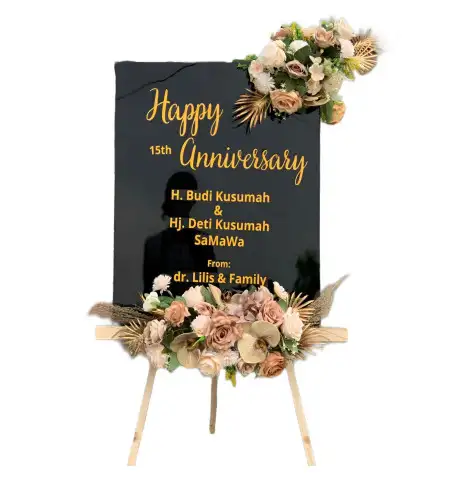 Papan Bunga Akrilik Krompeng